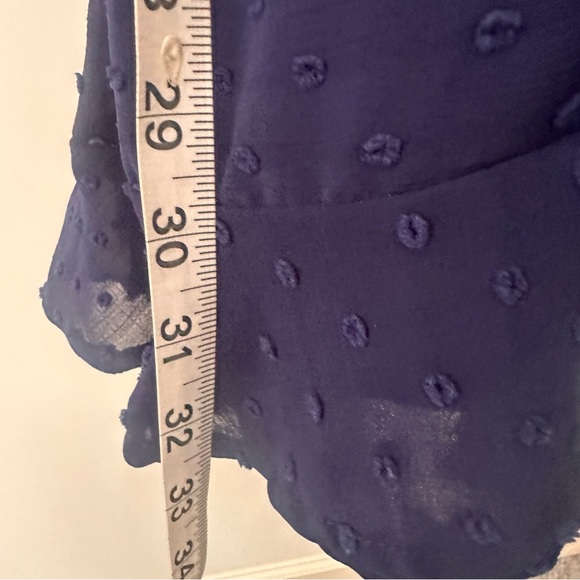 Altar’d State navy long sleeve wrap midi dress size small - Picture 5 of 10